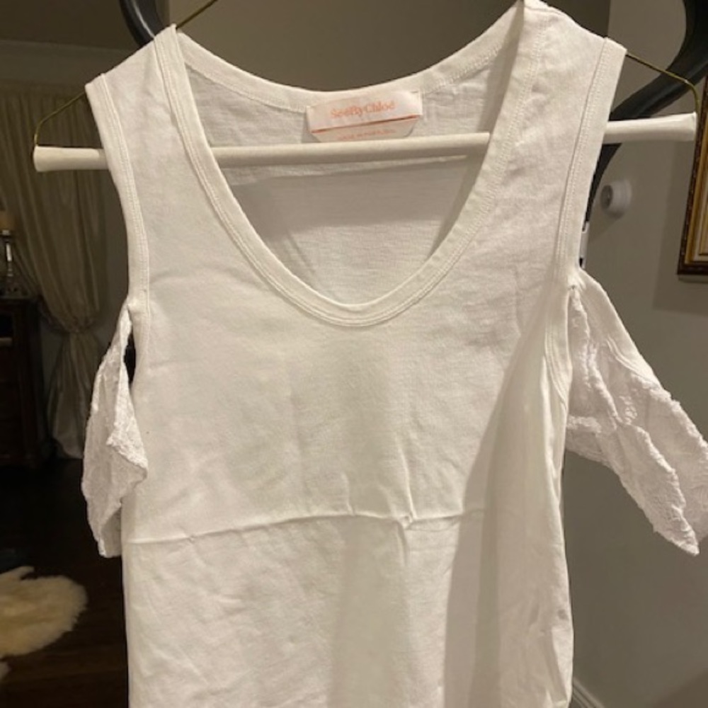 See by Chloe white summer top